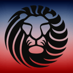 Red, White & Blue Lion