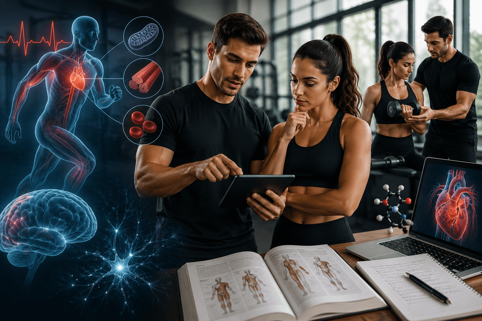Teaching fitness and anatomy in action